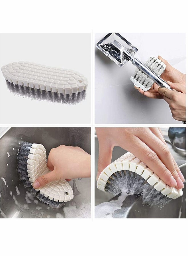 4 Pack Multi-Purpose Cleaning Brush Set for Kitchen Bathroom and More Ideal for Scrubbing Dishes Bottles Shoes and Hard to Reach Corners - Image 4