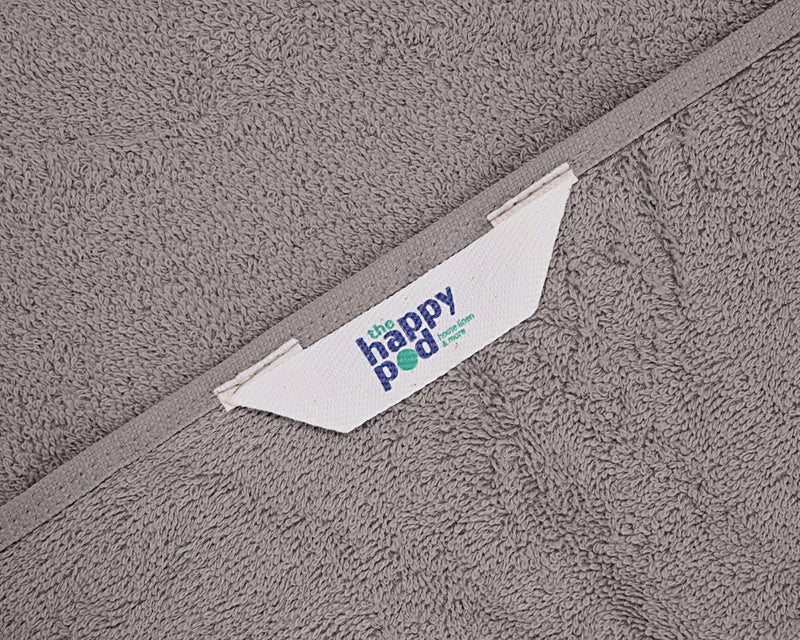 THE HAPPY POD Luxe Cotton Hand Towel - Pack of 2, Ultra Soft & Plush, Highly Absorbent, Quick Dry, Premium Towels for Bathroom, Spa & Everyday Use| 40 x 60 cm - 530 GSM | Grey | 70% Cotton, 30% Bamboo - Image 5