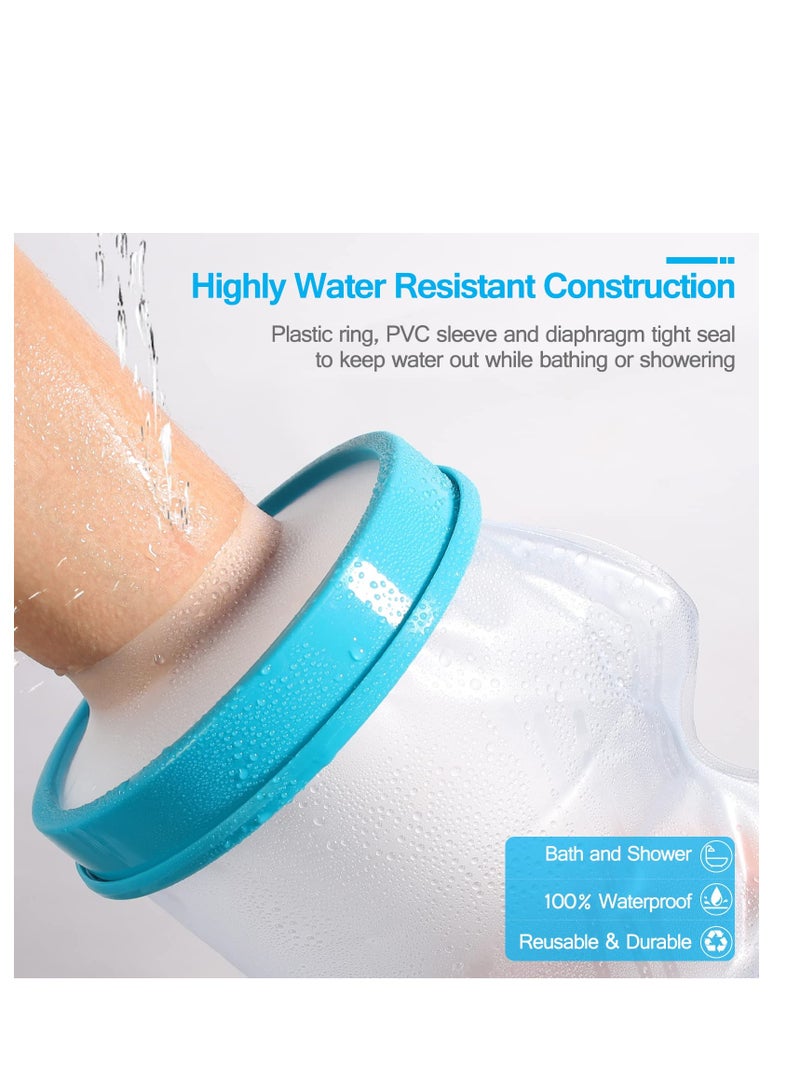 XiuWoo Waterproof Arm Cast Cover for Shower Bath, Adult Reusable Arm Cast Covers Protector Shower Bag for Wound Arm, Hands, Wrists, Elbow, Finger - Image 3