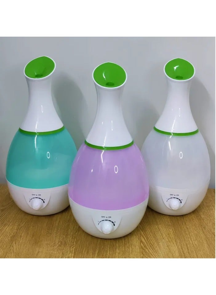 Humidifiers For Bedroom Large Capacity 2.6L Water Tank Cool Mist For Home And Whole House Adjustable Modes Cool Steam Ultrasonic Aroma Diffuser Auto Shut Off Air Humidifier Diffuser color multi  - Image 1