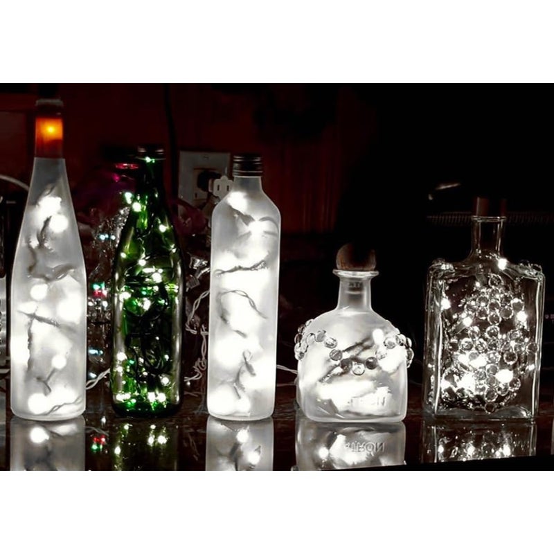 10 Light LED Christmas Mini Light Set, Outdoor Curtain Wreath Craft Bottle String Lights,,Non-Connectable,,5 Feet - Image 3