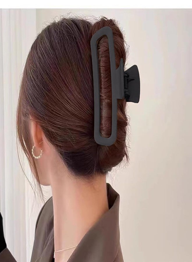 BAKEFY -6 Pcs Hair Claw Clips include 4.1 inch Large Clip and 2 inch Small Clip for Thick Thin Hair, Strong Hold jaw clip Big Non-slip Matte Hair Clips for Women,Neutral Colors… - Image 2