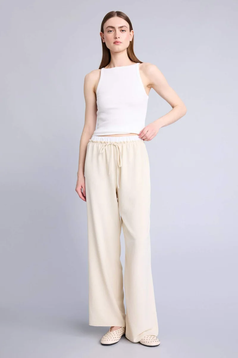 ديفاكتو Regular Fit Wide Leg With Pockets aerobics Trousers