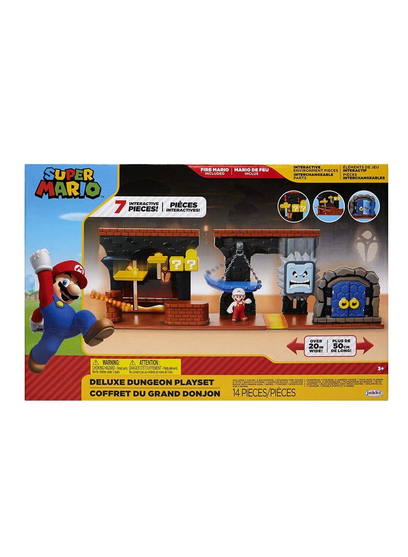 Jakks Super Mario Deluxe Dungeon Playset - Image 1