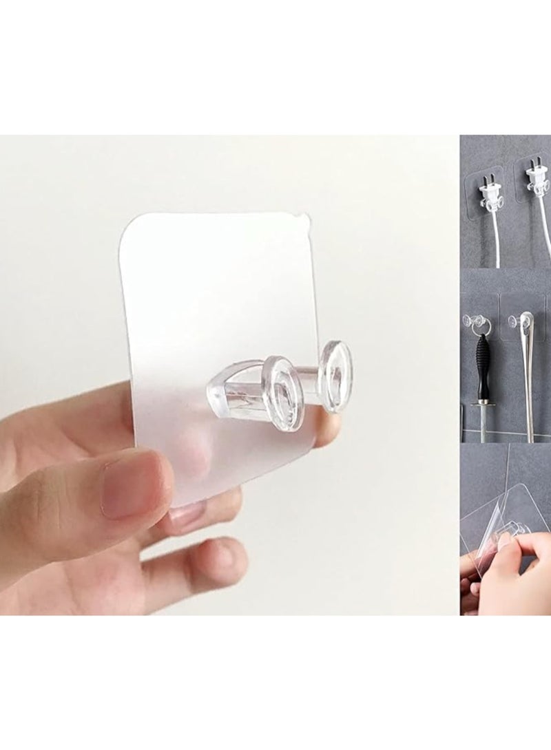 10 Pieces Self Adhesive Wall Hooks Holder Without Drill Hanger Sticker - Image 5