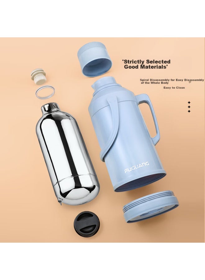 Fga Fuguang Insulated Bottle With Glass Inner Liner, Large Capacity Hot Water Thermos For Home, Dormitory, Office, Tea Bottle, 2l - Image 2