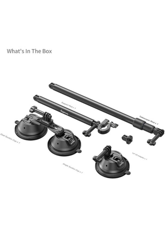 SMALLRIG - SmallRig Camera Suction Cup Car Mount Kit for Panoramic Shooting 4380 - Image 1