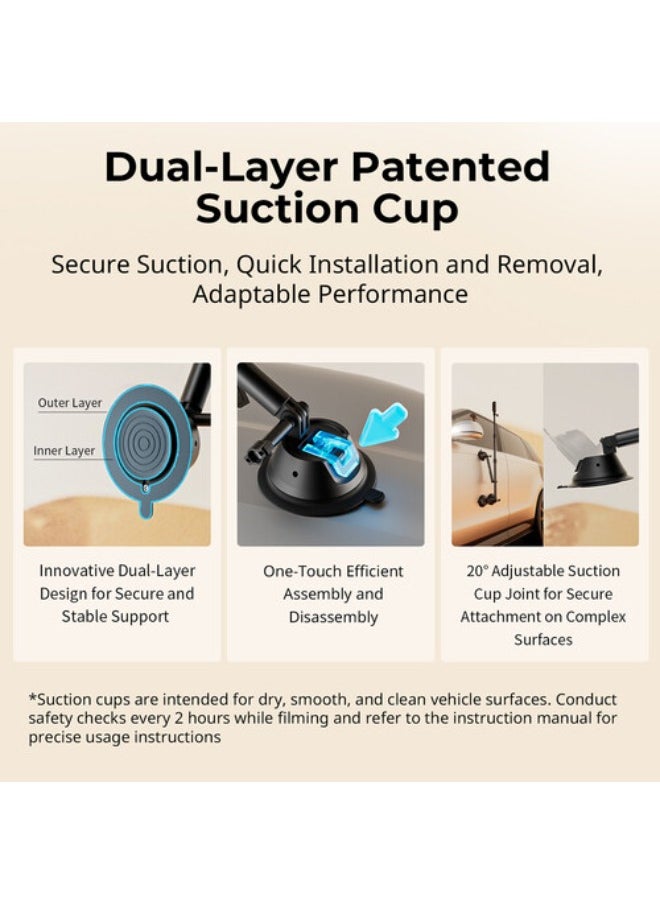 SMALLRIG - SmallRig Camera Suction Cup Car Mount Kit for Panoramic Shooting 4380 - Image 1