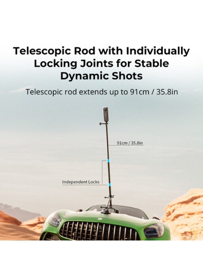 SMALLRIG - SmallRig Camera Suction Cup Car Mount Kit for Panoramic Shooting 4380 - Image 1
