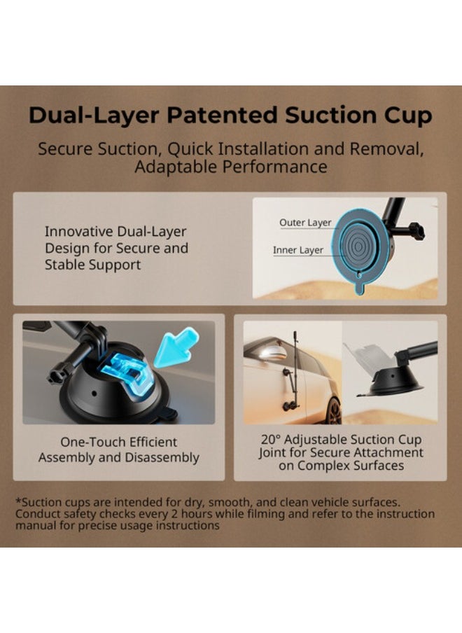 SMALLRIG - SmallRig Camera Suction Cup Car Mount Kit for Panoramic Shooting 4380 - Image 1