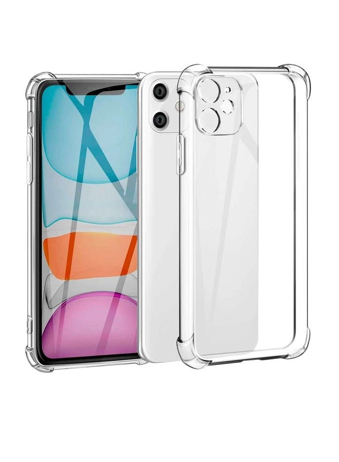 HEXABEX جراب حماية من مادة TPU الناعمة المقاومة للصدمات لهاتف iPhone 11 شفاف - Image 1