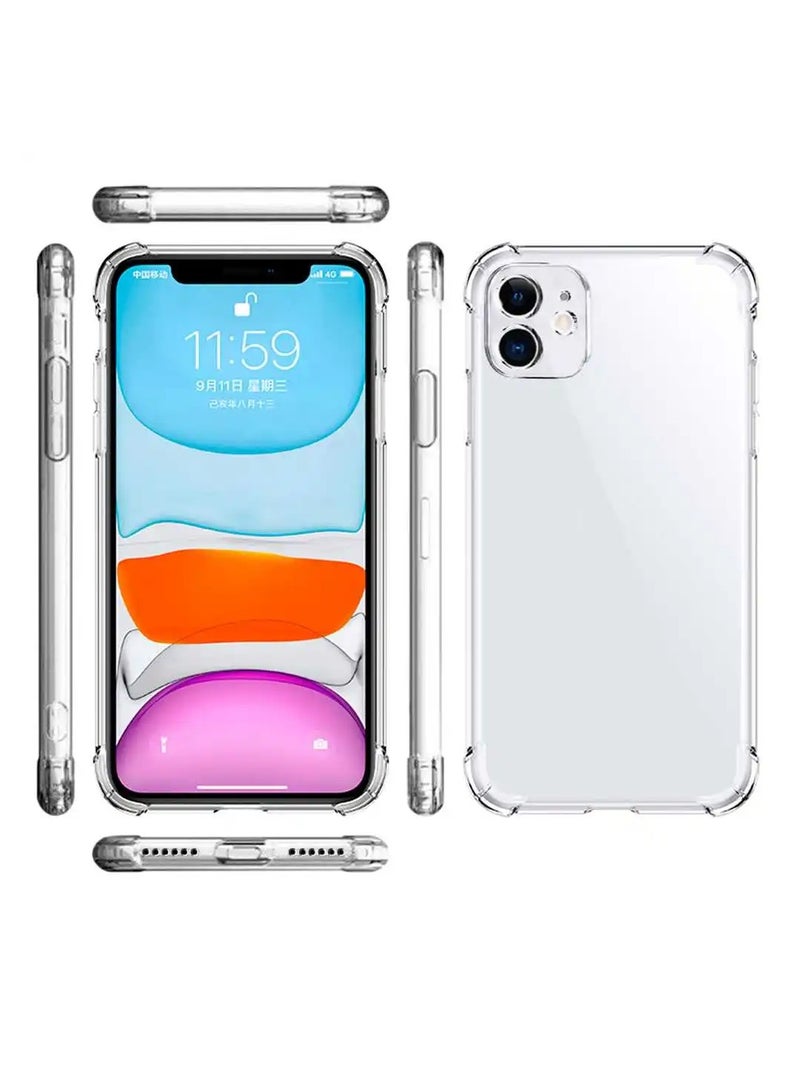 HEXABEX جراب حماية من مادة TPU الناعمة المقاومة للصدمات لهاتف iPhone 11 شفاف - Image 2