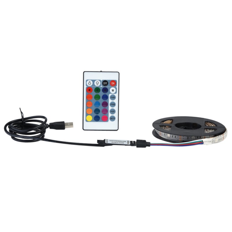 RGB LED Strip 4 Meters 120LEDs Flexible Vibrant Color Lighting - UV Fade Resistant Energy Saving USB Powered LED Strip for TV Backgrounds Home Lighting - Image 2