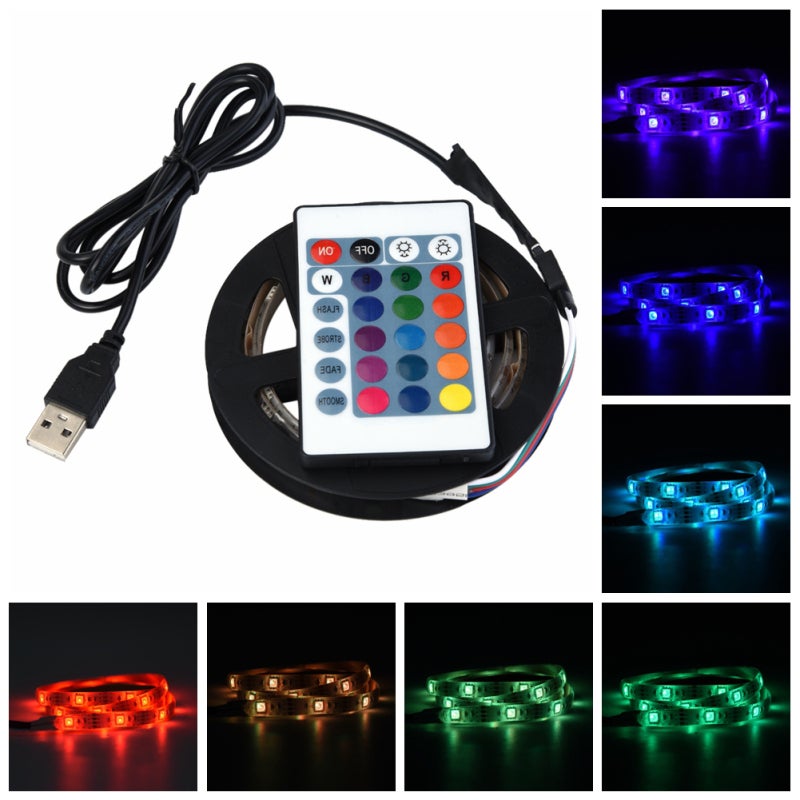 RGB LED Strip 4 Meters 120LEDs Flexible Vibrant Color Lighting - UV Fade Resistant Energy Saving USB Powered LED Strip for TV Backgrounds Home Lighting - Image 3