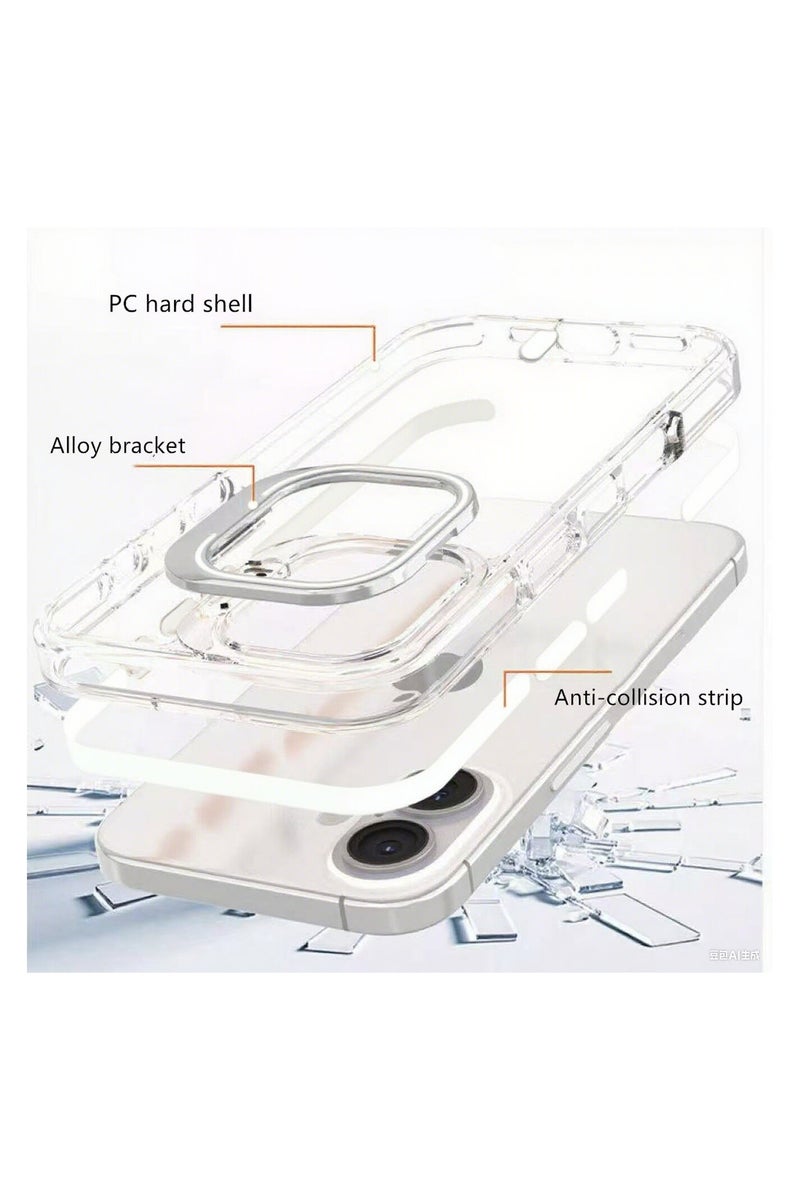 Apple iPhone 16 Plus with Wireless Charging, Lens Stand, Shockproof Protection, Magnetic Suction Stand - Image 2