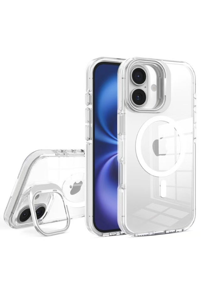 Apple iPhone 16 Plus with Wireless Charging, Lens Stand, Shockproof Protection, Magnetic Suction Stand - Image 1