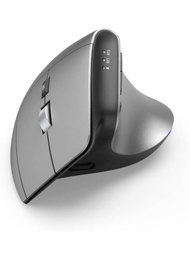 Hama | EMW-700 Ergonomic Vertical Mouse, Rechargeable, Multi-Device, anthra. - Image 1