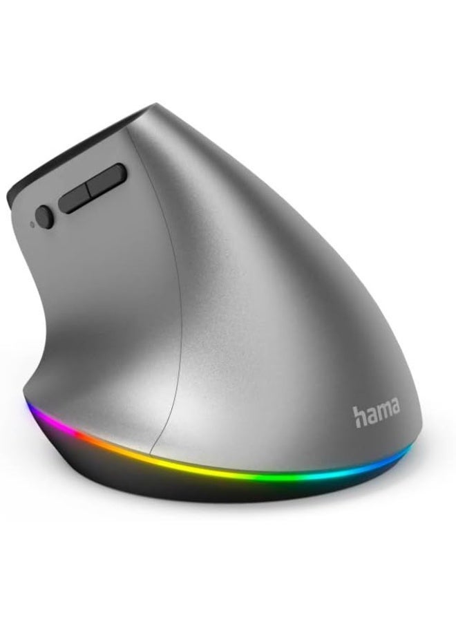 Hama | EMW-700 Ergonomic Vertical Mouse, Rechargeable, Multi-Device, anthra. - Image 4