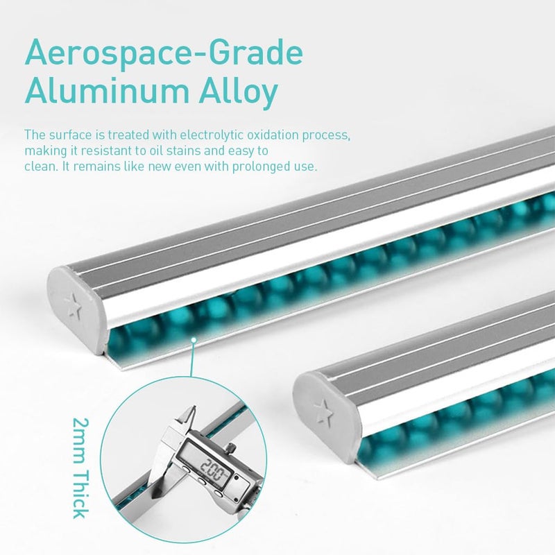 HASTHIP ® Ticket Holder Receipt for Restaurant 19.6 Inches Metal Order Tab Grabber No Drill Kitchen Office Cafes Bars 2PCS - Image 4