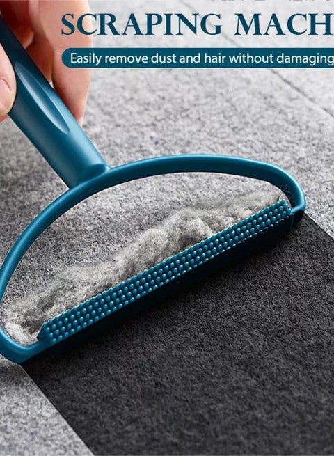 Red Lint Remover Rollers, scraper Manual Clothes Fuzz Shaver with Long Handle Portable Lint Remover, Manual Clothes Scraper, Reusable Double Sided Long Handle Fluff Shaver