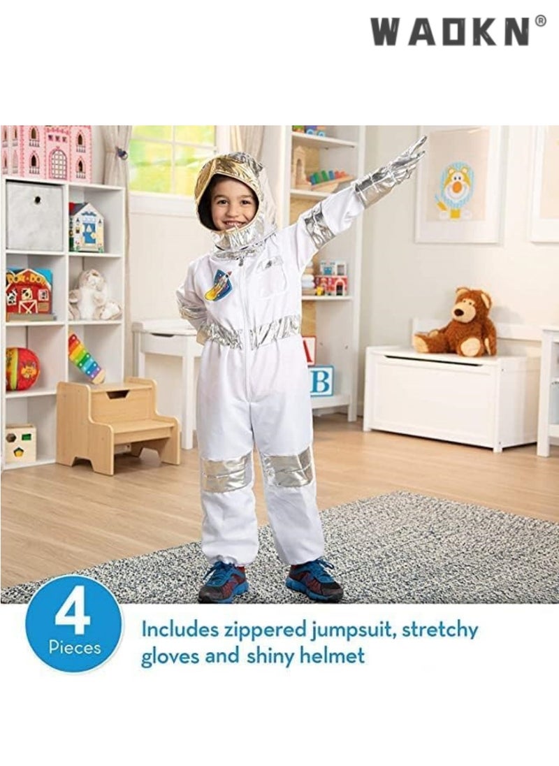 WAOKN Children's Astronaut Space Costume Made Of High Quality And Comfortable Materials Space Role Play Costume Set Suitable For 4-7 Years Old Children Role Play  - Image 5