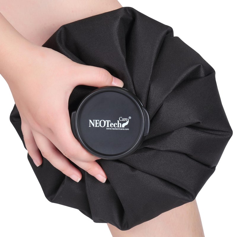NeoTech Care Ice Bag, Screw Top Fillable, Reusable (Black, 11 inch) - Image 1