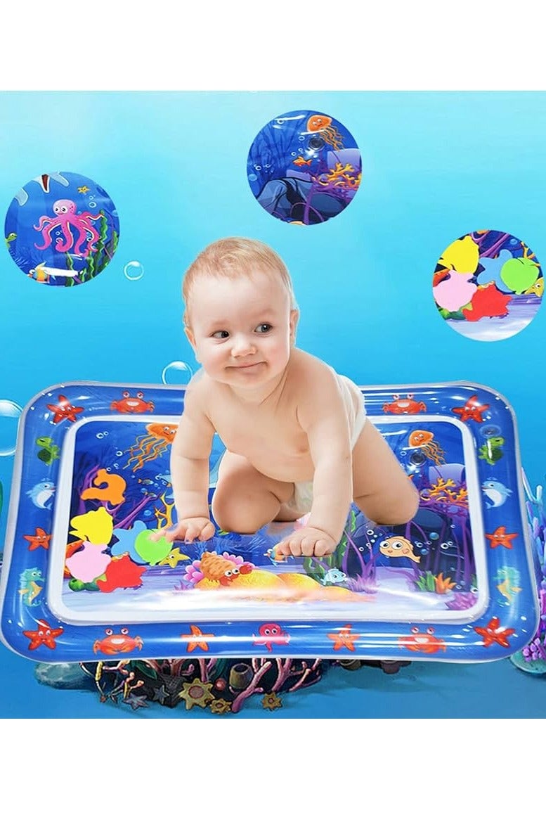 ممز بلانيت سجاده  مائيه الحجم الكبير ( 69 * 51) سم  من ممز بلانيت، مركز نشاط كبير جدا متعدد المراحل العاب لاطفال والالعاب الحسية، سجاده لعب قابل للنفخ، هدية تحفيز بصري للاولاد والبنات -العاب بيبي -العاب اطفال من سن 3 شهور - Image 3