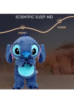 GUDOO Calming Relief Plush Toys | Stitch Breathing Cartoon Anxiety Relief Plush Toy Anxietys Relief Soothing Cartoon Stuffed Animal with Music Lights and Rhythmic Breathing Motion for Kids Sleeping  - Image 4