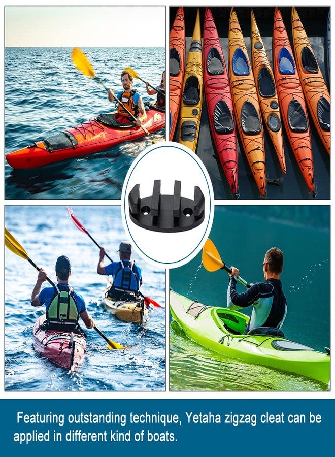 Yetaha 2PCS Zig Zag Anchor Cleat, Black Nylon Kayak Cleats for Canoes Marine Fishing Boat Kayak Accessories - Image 5