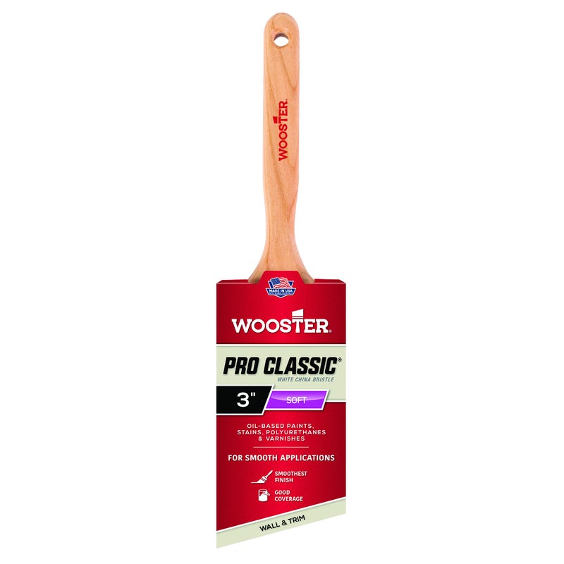Wooster Brush Z12223 White Majestic Angle Sash Paintbrush 3Inch - Image 2