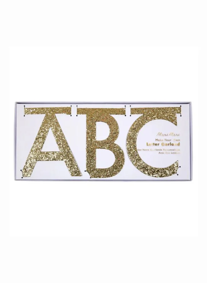 Meri Meri Glitter Letter Garland Kit 12feet