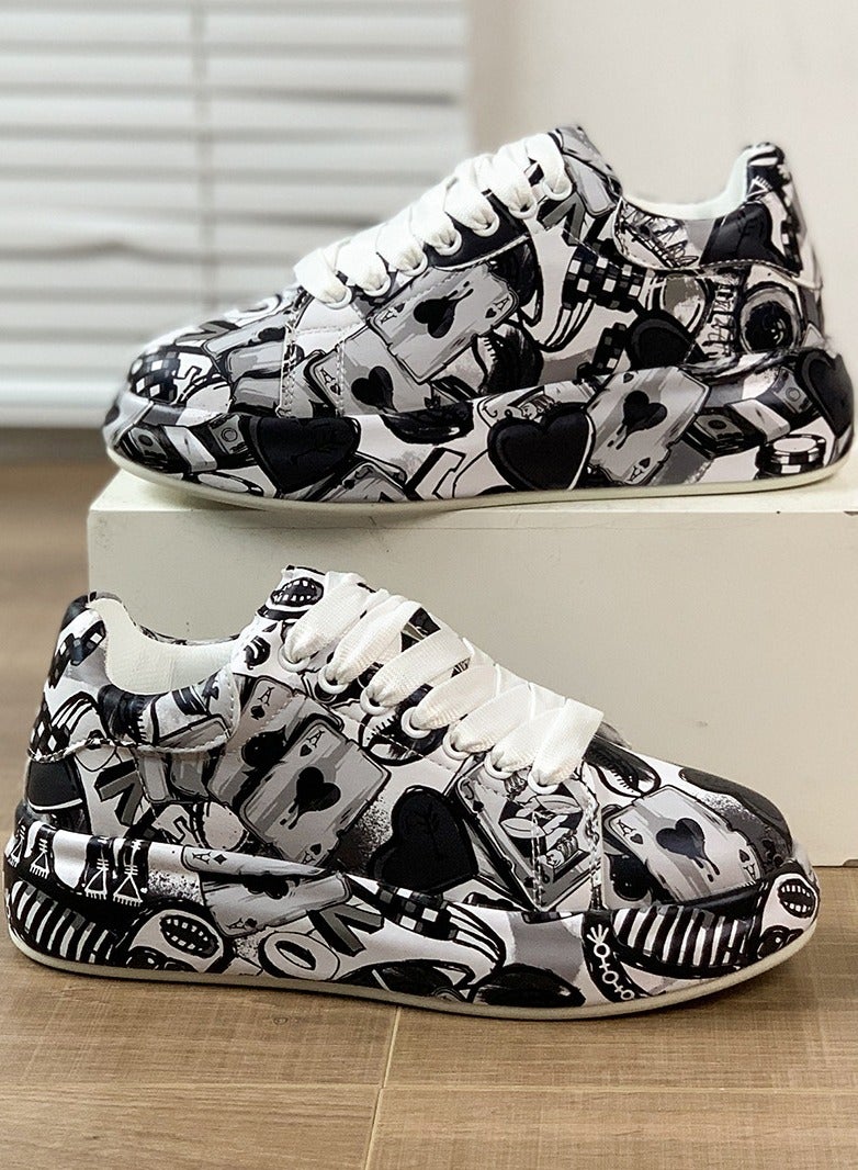 KUYING New Fashion Thick Sole Sneakers  - Image 1