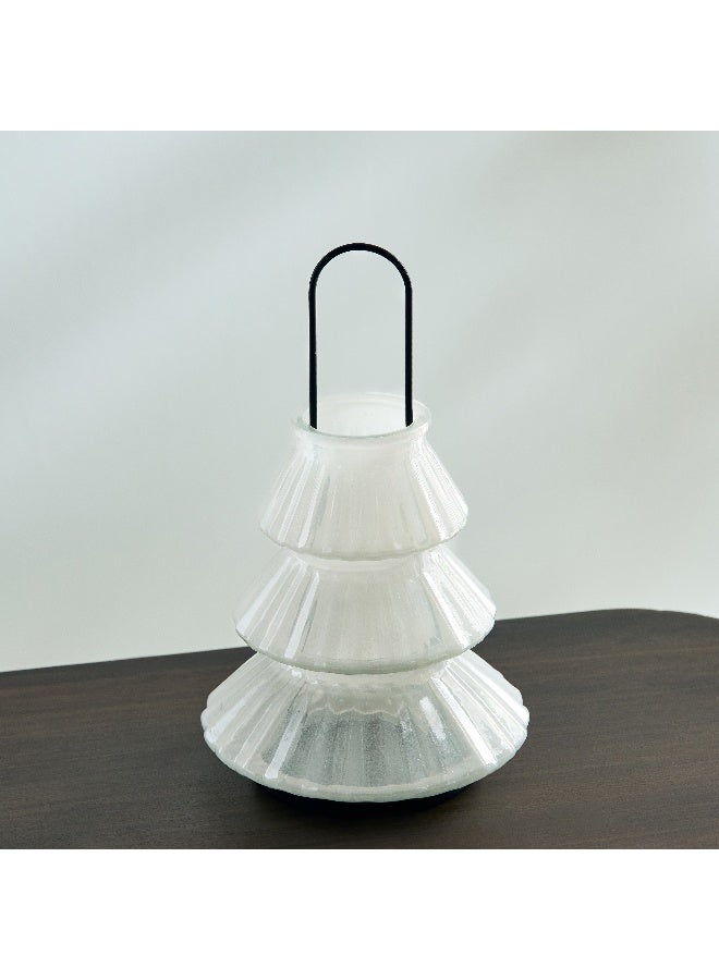 Home Box فوانيس زجاجية أودن مع مقبض معدني 15.5 × 26 × 15.5 سم - Image 2