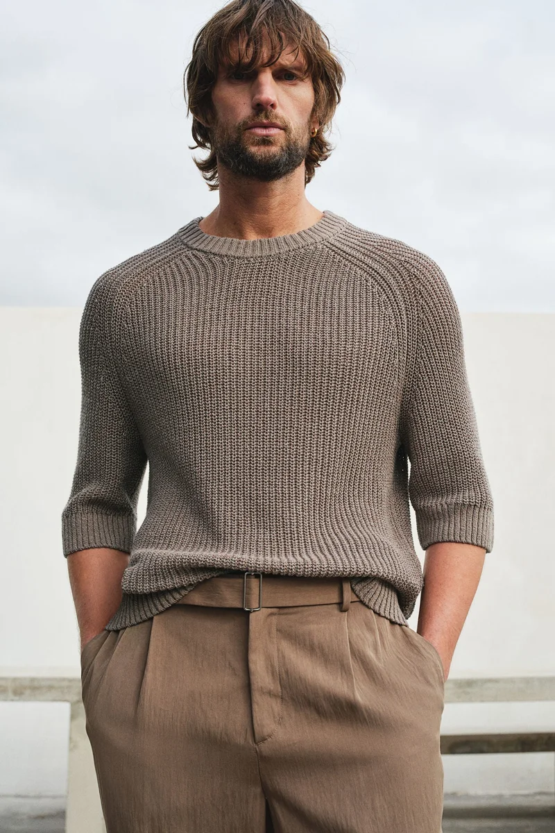 H&M Regular Fit Short-sleeved jumper