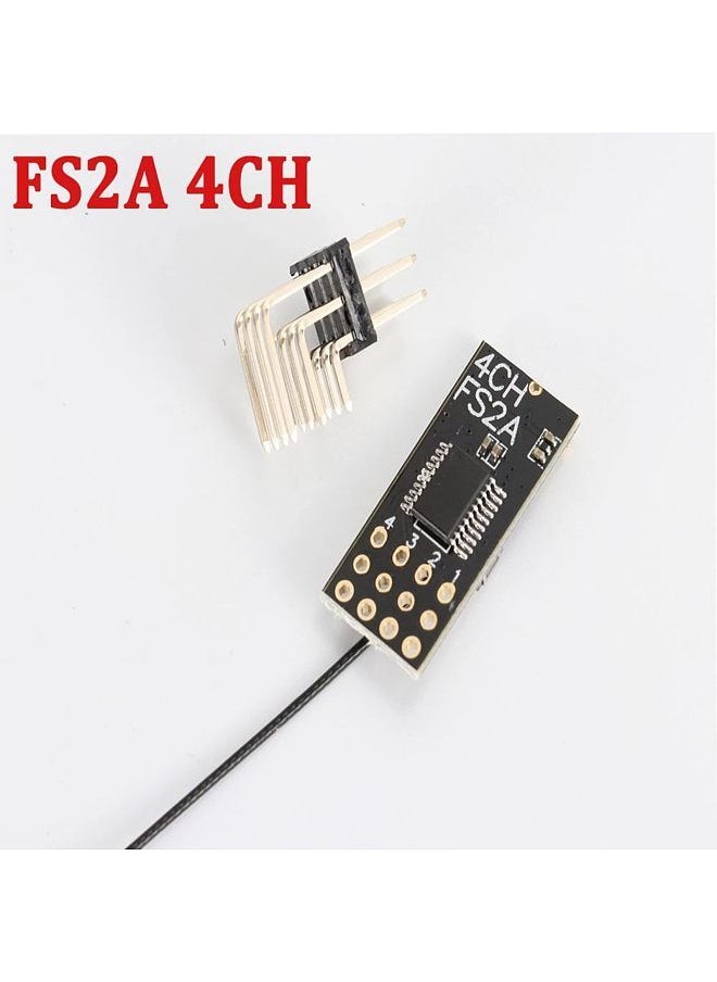 Generic - FS2A 4CH AFHDS 2A Mini Compatible Receiver PWM Output for Flysky i6 i6X i6S / FS-i6 FS-i6X FS-i6S Transmitter - Image 1