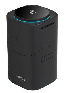 porodo Auto Rotate & Slide Qi2 Magsafe Charging / Flexible Viewing Angle /Wireless Watch Charger / Earbuds and Phone Charger / Charge Quickly and Safely - Black  - Image 2
