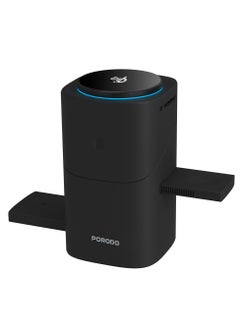 porodo Auto Rotate & Slide Qi2 Magsafe Charging / Flexible Viewing Angle /Wireless Watch Charger / Earbuds and Phone Charger / Charge Quickly and Safely - Black  - Image 5