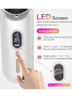 General Portable Cordless Hair Straightener, Brush Portable Negative Ion Hair Straightening Brush 60 Minutes Long Battery Hot Comb Hair Straightener Lightweight and Mini Portable  - Image 4