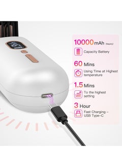 General Portable Cordless Hair Straightener, Brush Portable Negative Ion Hair Straightening Brush 60 Minutes Long Battery Hot Comb Hair Straightener Lightweight and Mini Portable  - Image 5