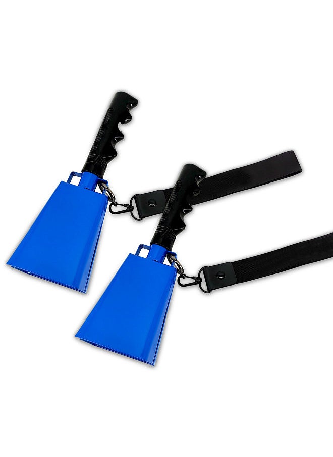 Generic - 2 Pack Cowbell with Handle Noise Makers for Football Games Ranch Sports Events Party Concert 9 Inch Cow Bell - Image 1