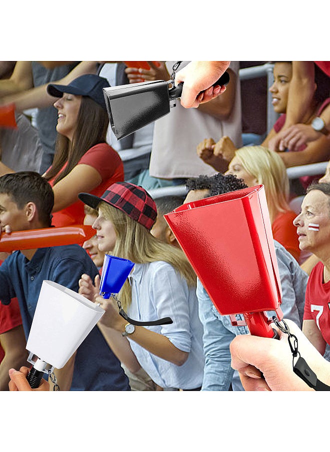 Generic - 2 Pack Cowbell with Handle Noise Makers for Football Games Ranch Sports Events Party Concert 9 Inch Cow Bell - Image 1