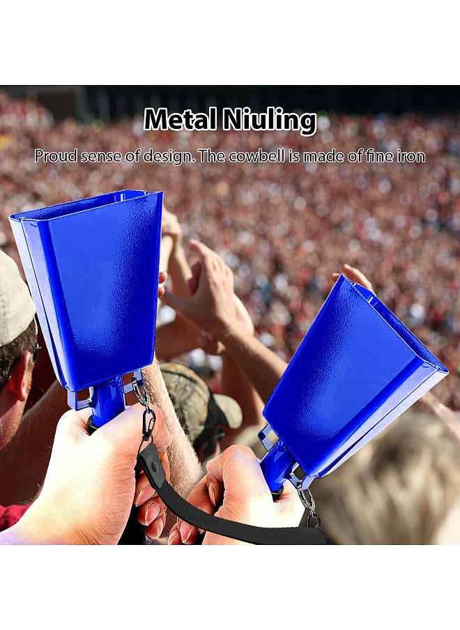 Generic - 2 Pack Cowbell with Handle Noise Makers for Football Games Ranch Sports Events Party Concert 9 Inch Cow Bell - Image 1