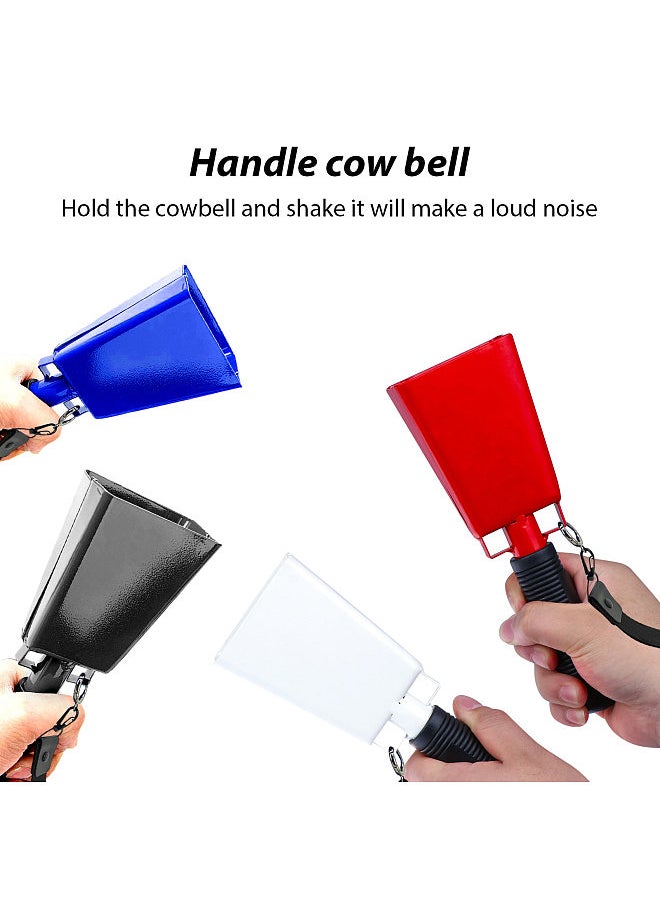 Generic - 2 Pack Cowbell with Handle Noise Makers for Football Games Ranch Sports Events Party Concert 9 Inch Cow Bell - Image 1