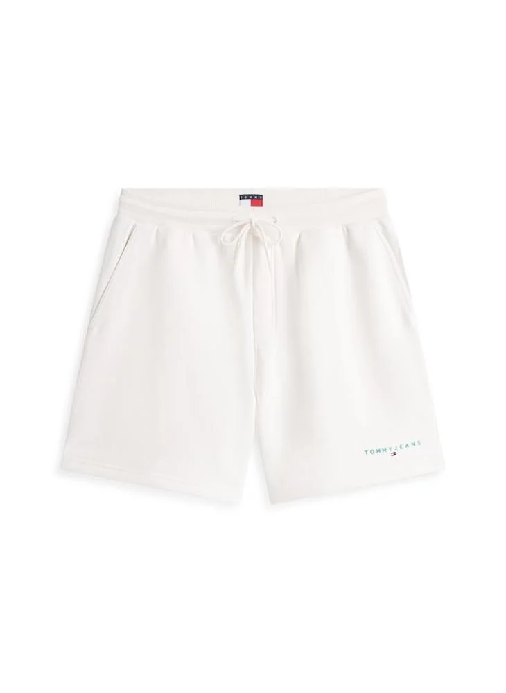 TOMMY JEANS  Linear Logo Embroidery Sweat Shorts for Men | Best Price UAE