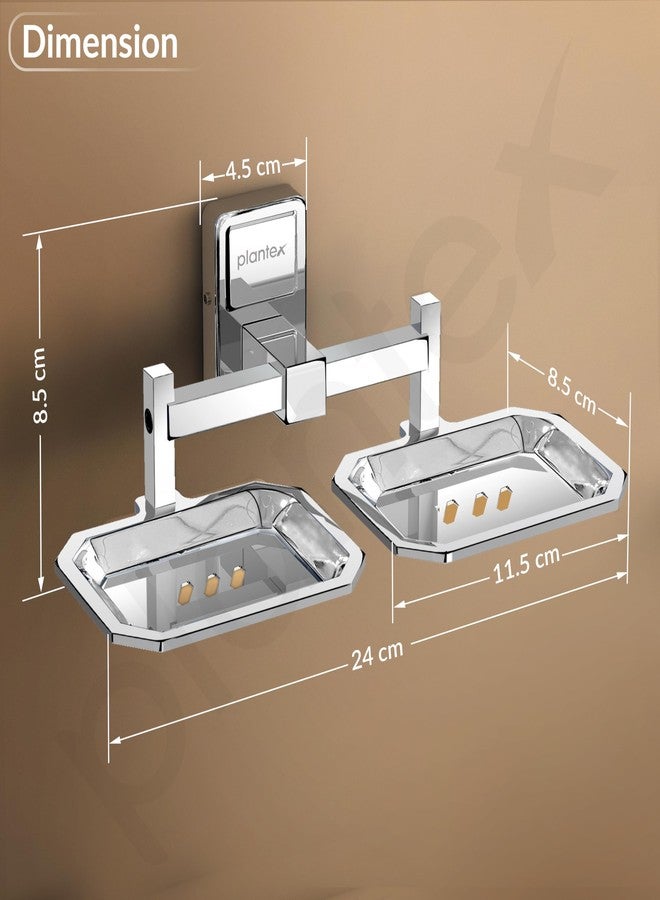 Plantex Stainless Steel 304 Grade Darcy Soap Holder for Bathroom/Soap Dish/Bathroom Soap Stand/Bathroom Accessories(Chrome) - Pack of 1 - Image 4