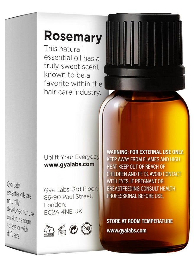 جيا لابس زيت إكليل الجبل العطري من جيا لابس للشعر - 0.34 أونصة سائلة - زيت إكليل الجبل الطبيعي النقي 100% للاستخدام مع موزع الروائح والبشرة وفروة الرأس والعلاج بالروائح وصناعة الشموع - Image 1