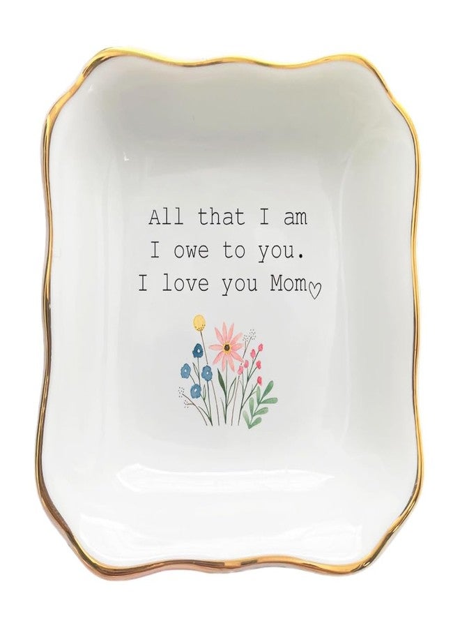 BAT TRANG Ceramic Jewelry Dish, Mother of The Bride Wedding Gift, Bridal Shower Gift, Gifts for Mom from Bride, Mom Gift, Birthday Gift, (All That I am) - Image 1