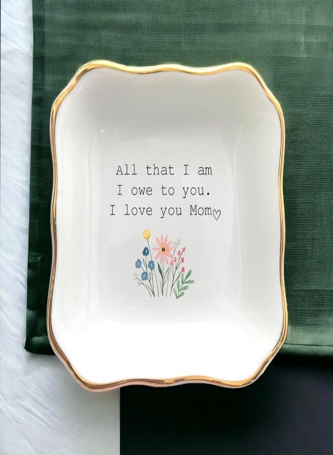 BAT TRANG Ceramic Jewelry Dish, Mother of The Bride Wedding Gift, Bridal Shower Gift, Gifts for Mom from Bride, Mom Gift, Birthday Gift, (All That I am) - Image 5