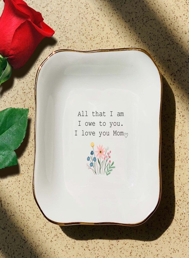 BAT TRANG Ceramic Jewelry Dish, Mother of The Bride Wedding Gift, Bridal Shower Gift, Gifts for Mom from Bride, Mom Gift, Birthday Gift, (All That I am) - Image 2