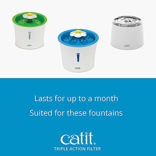 Catit Triple Action Replacement Original Water Fountain Filters, 2 Pack – Official Replacement Filters for Catit Cat Drinking Water Fountains - Image 5